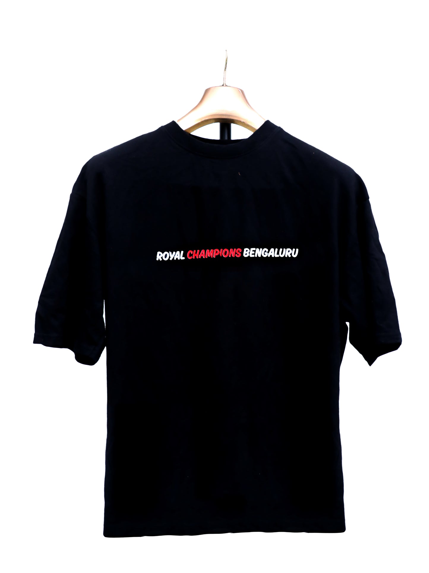 Royal Champions Bengaluru Tribute Oversized T-shirt - INFIQNZY
