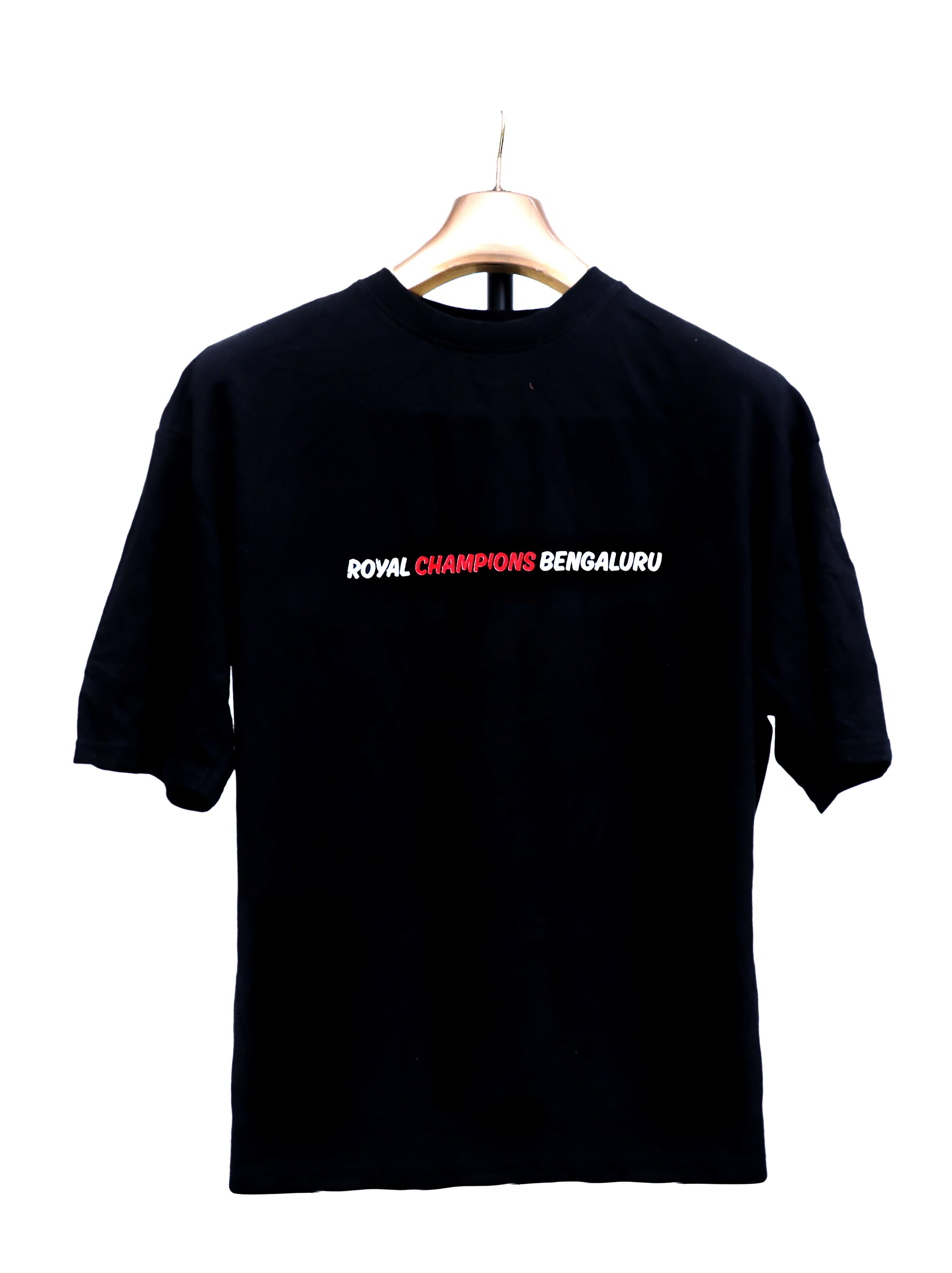 Royal Champions Bengaluru Tribute Oversized T-shirt - INFIQNZY