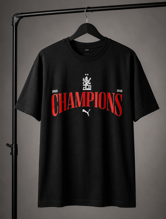 RCB 2026 TRIBUTE OVERSIZED TSHIRT