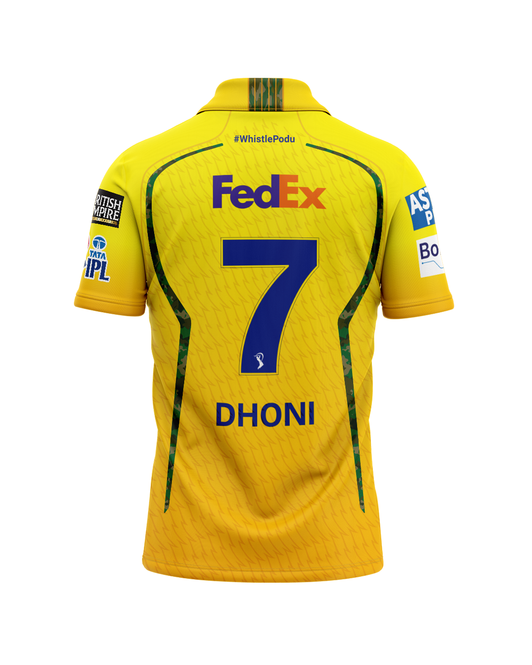 CSK Match Jersey 2026 - Dhoni - Adults